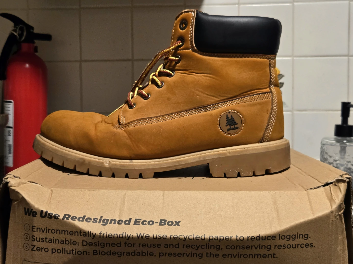 Timberland Work Boot - Wheat Nubuck Leather - photo 2