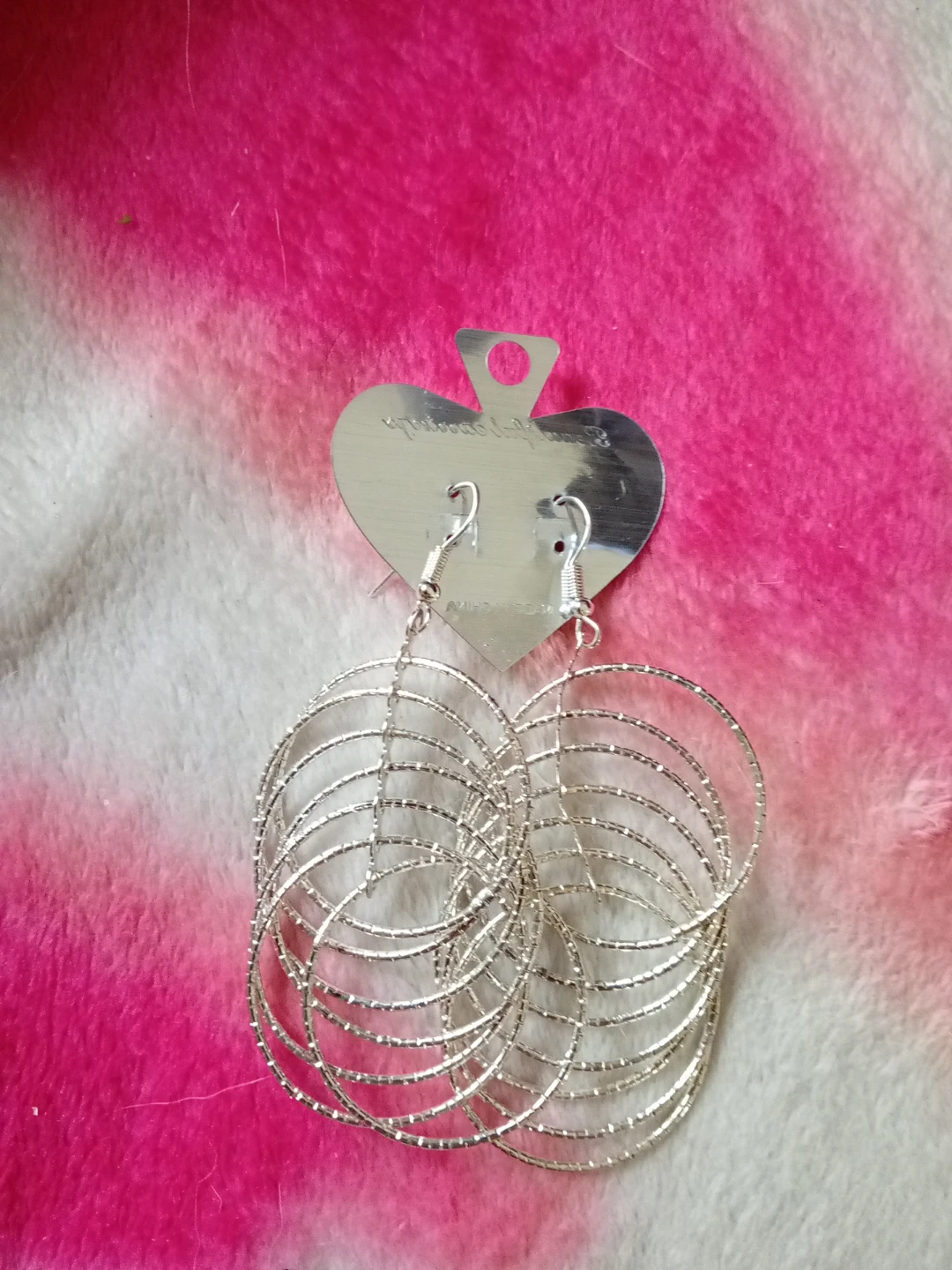 Silver Tone Hoop Earrings