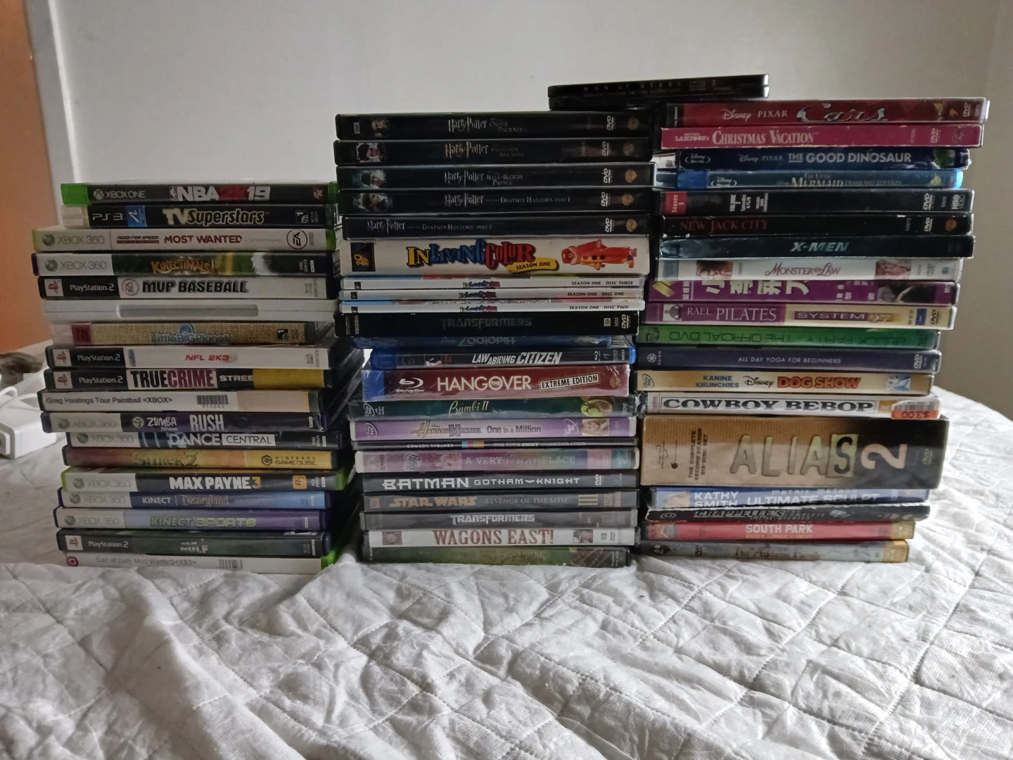Assorted DVD and Video Game Lot