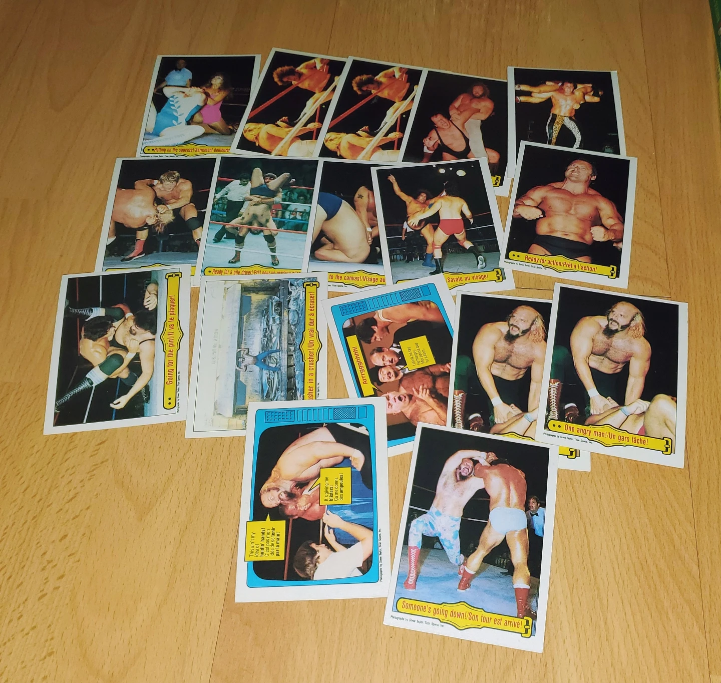 (All 17 cards for $25) 1985 OPC WWF cards