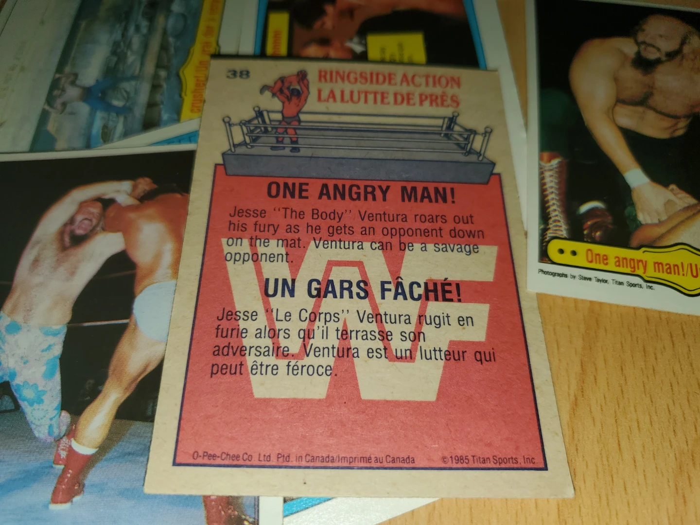 (All 17 cards for $25) 1985 OPC WWF cards - photo 2