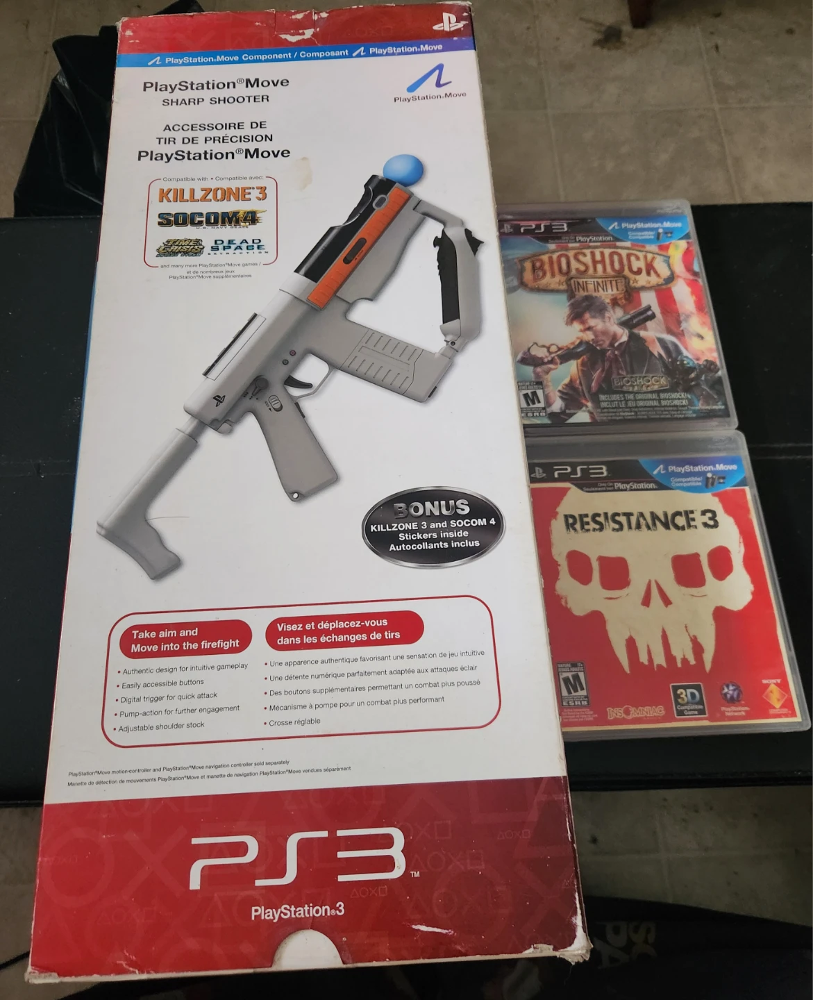 PS3 PlayStation Move Sharp Shooter bundle 🌱