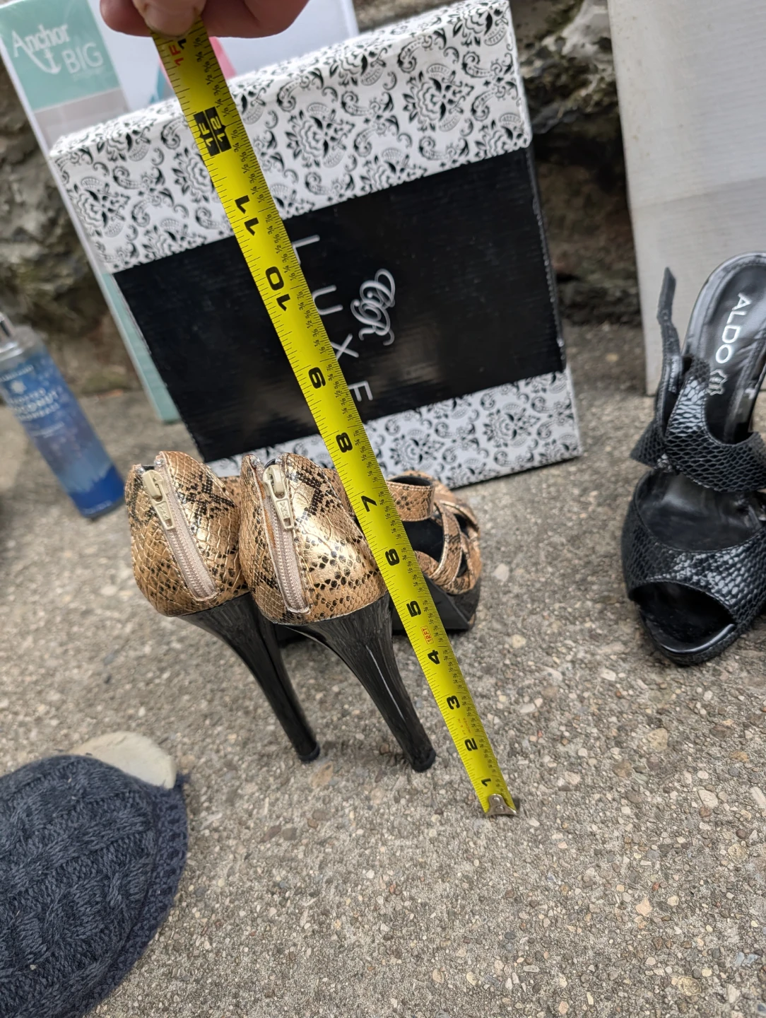 Luxe Footwear Snake Print Strappy Heels - photo 3