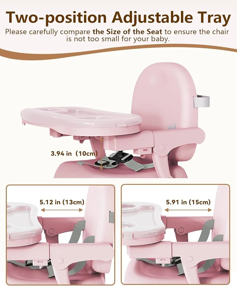 New 3 Modes Baby Booster Seat with Adjustable Tray - photo 3