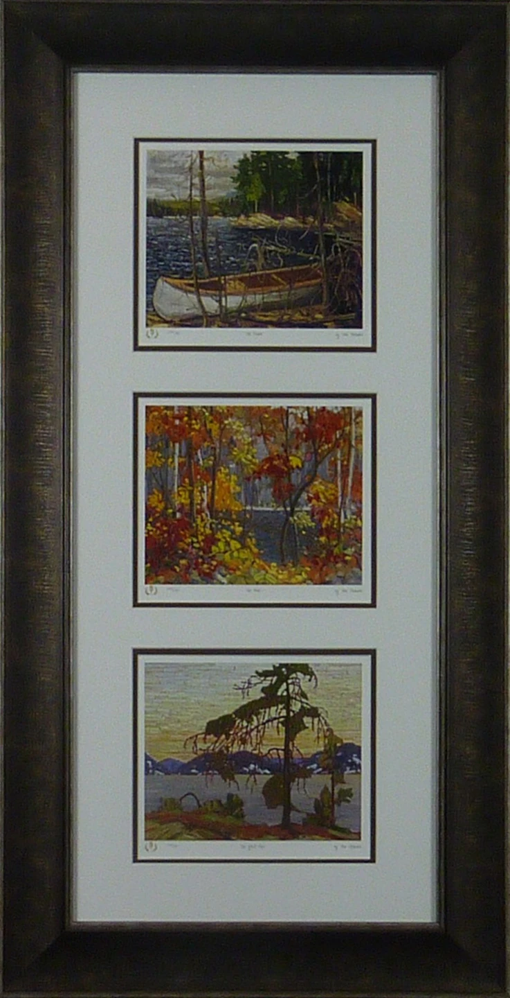 Framed Set of 3 Canadian Landscape Prints by Tom Thomson