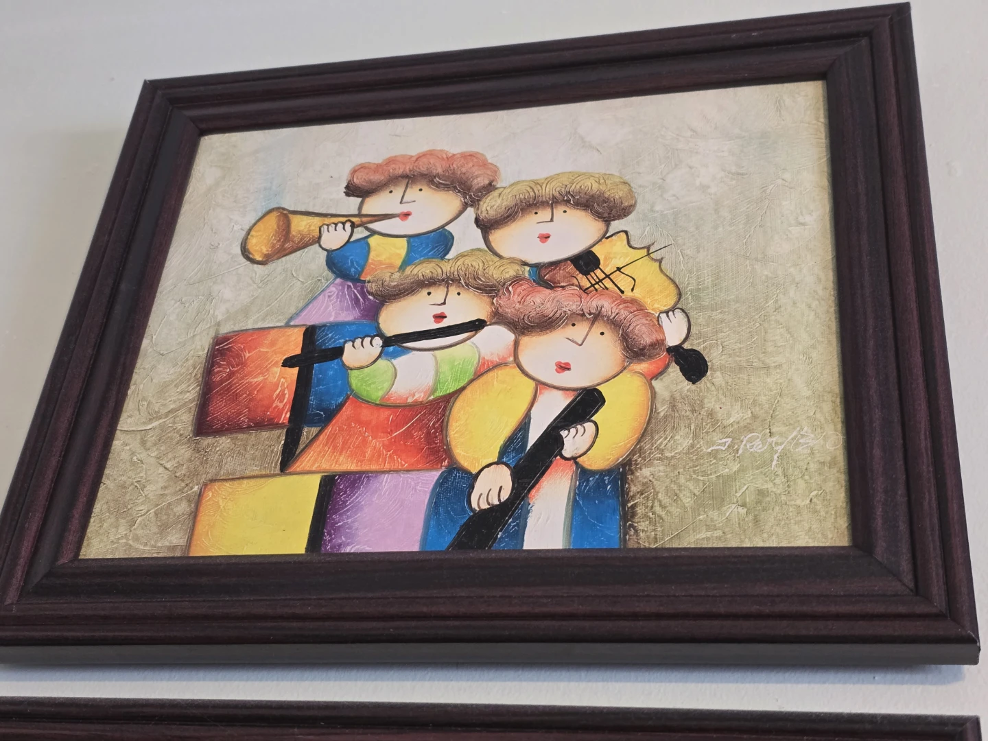 Framed Oil Printing - Set of 3 - photo 2