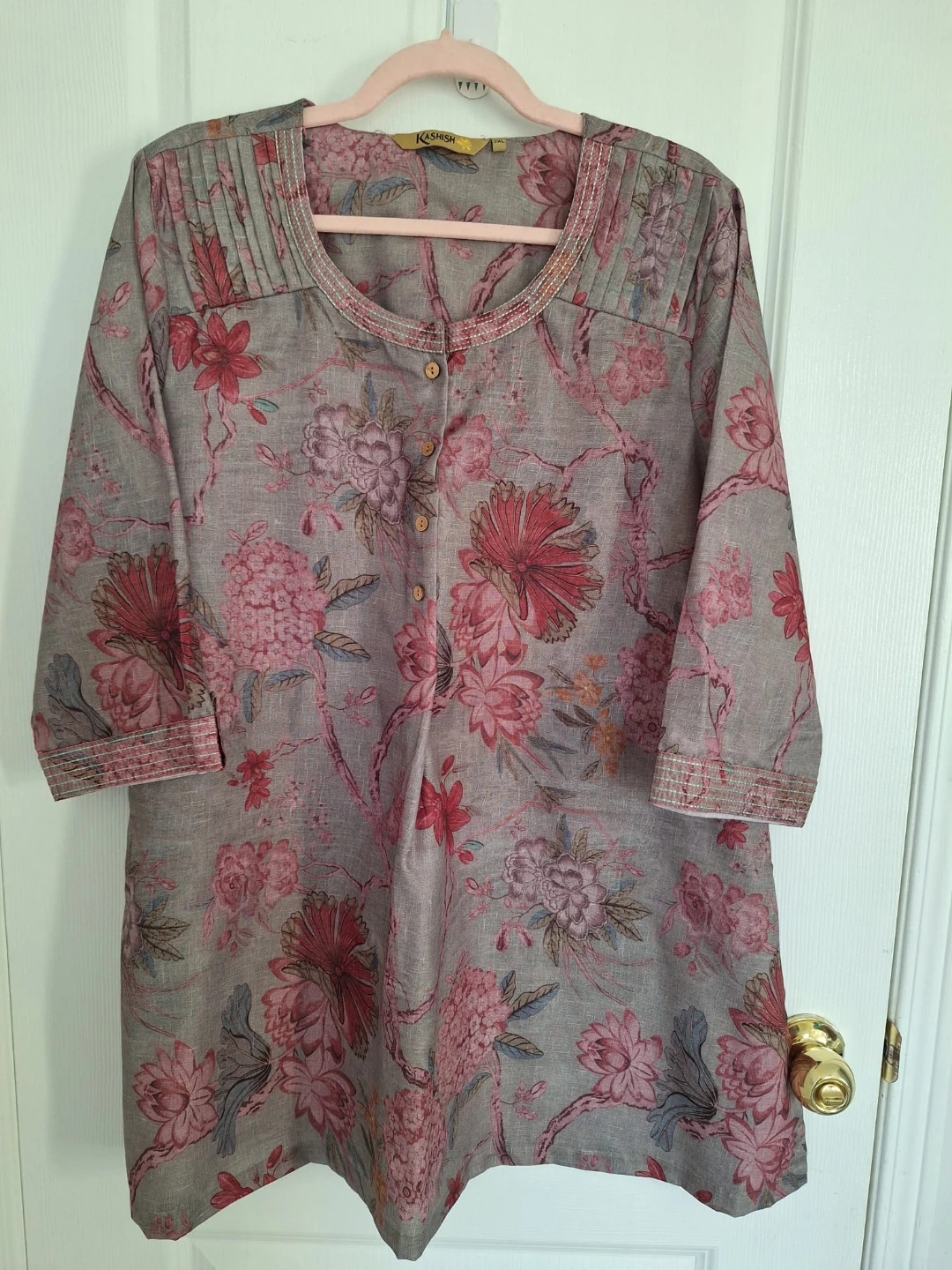 Kashish - Summery Floral Print Tunic Top Kurti - photo 4