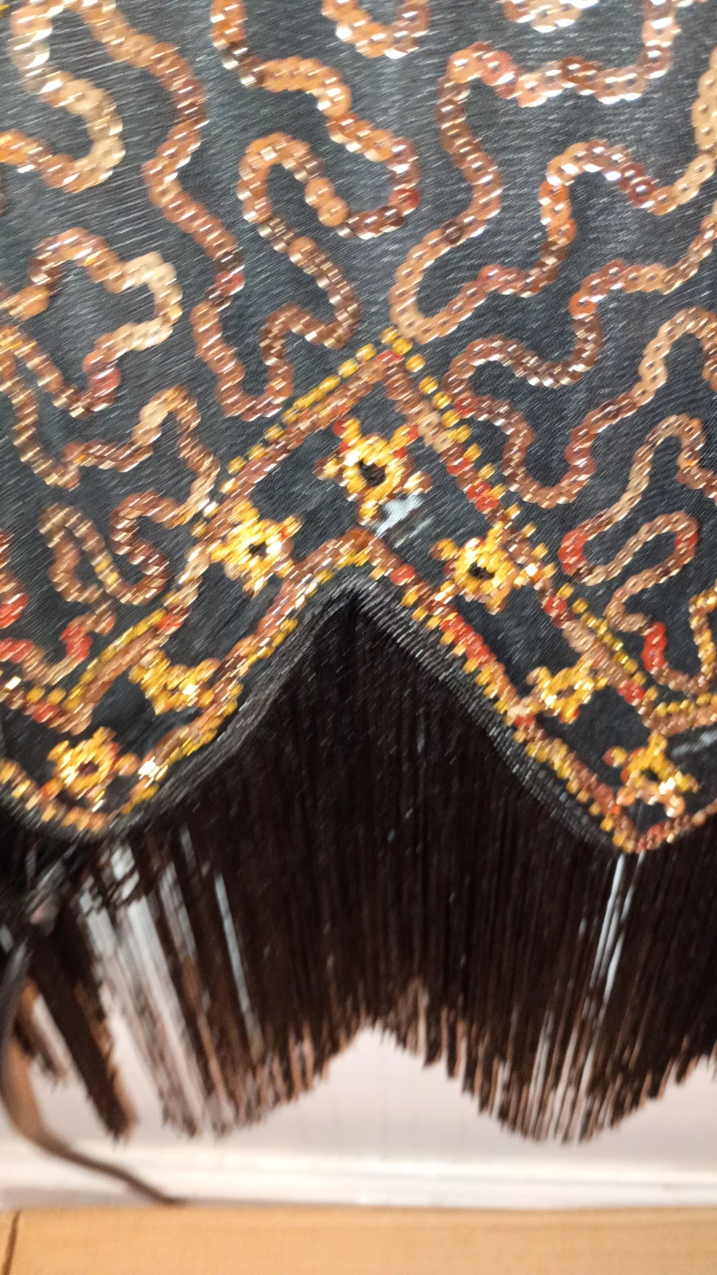 MTITE Black Sequin Flapper Dress with Fringe - photo 2