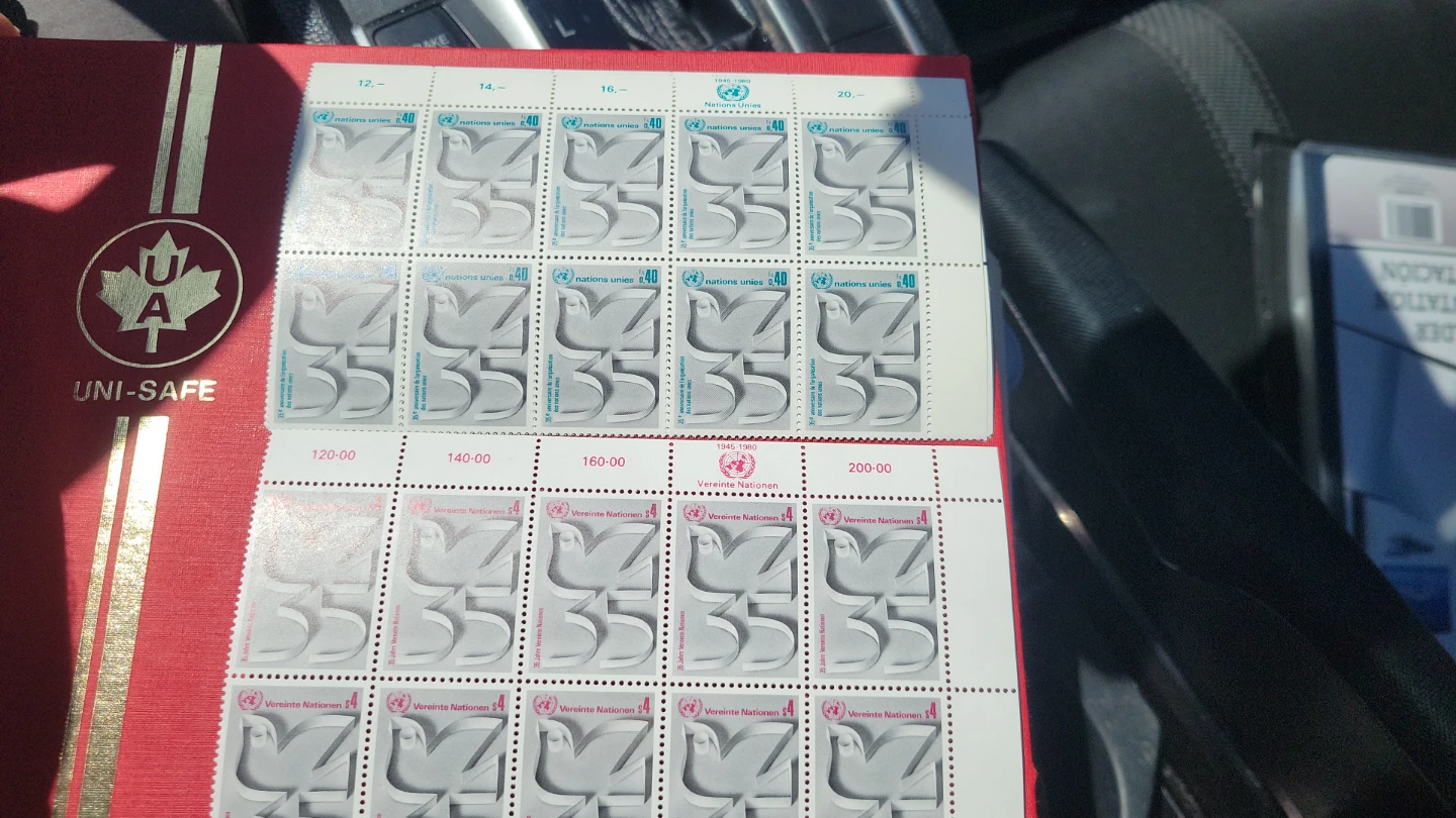 United Nations 35th Anniversary Stamps
