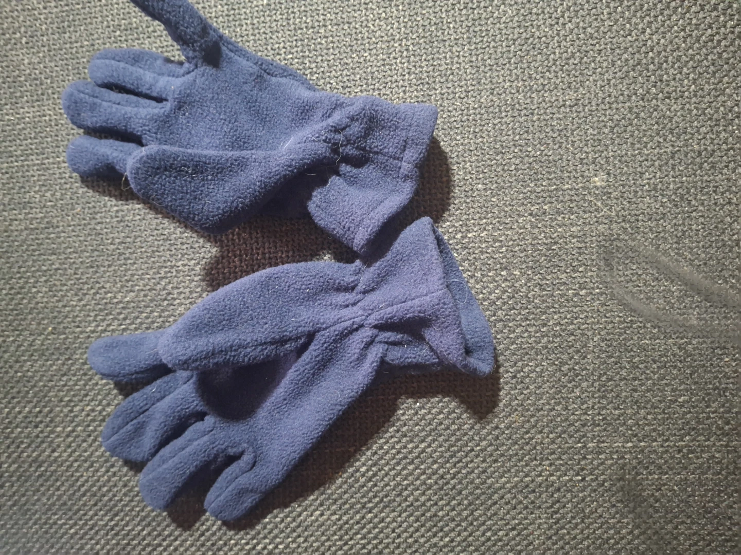 Blue Fleece Gloves