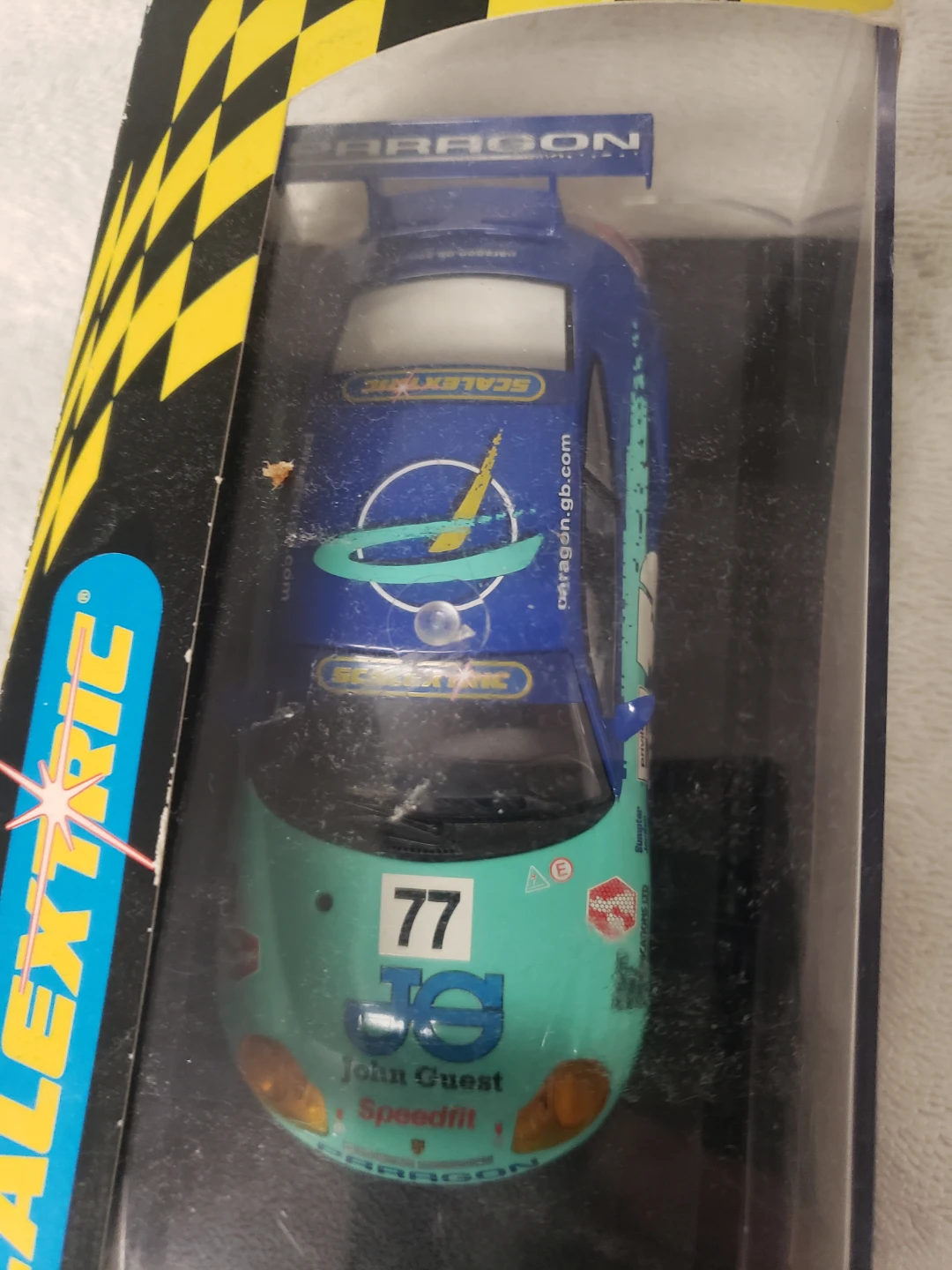Scalextric Paragon 77 John Guest Porsche Slot Car - photo 2