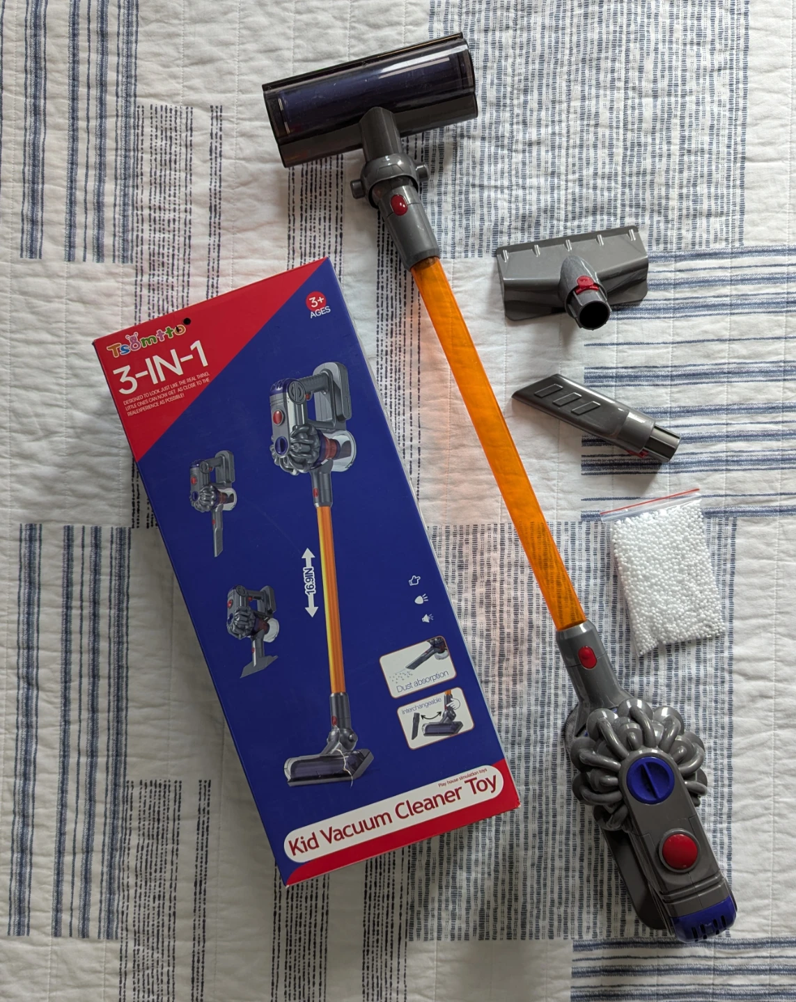 Kid Vacuum Cleaner Toy - 3-in-1