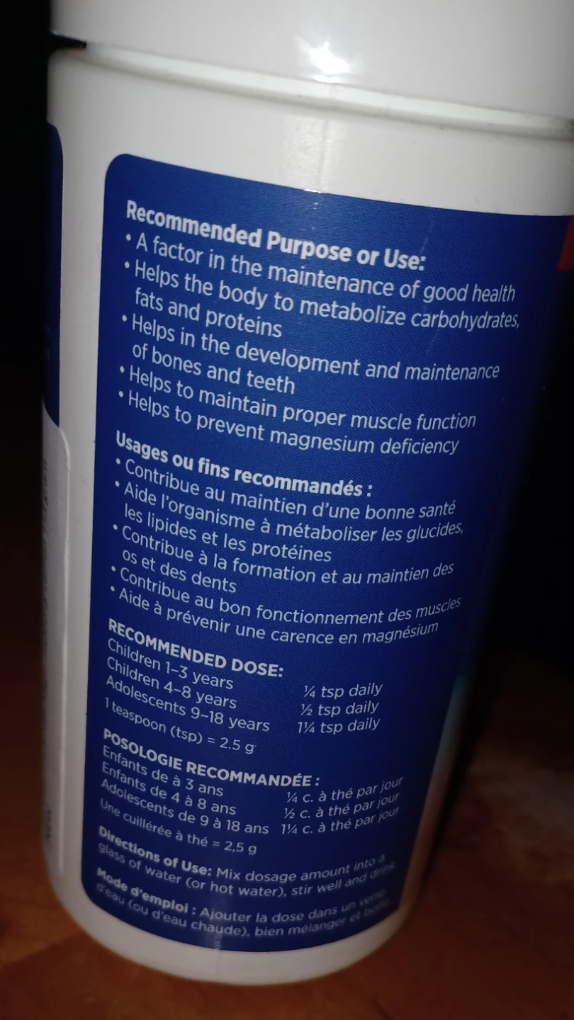 Kids Magnesium Powder Supplement Raspberry-Lemon 113 g - photo 3