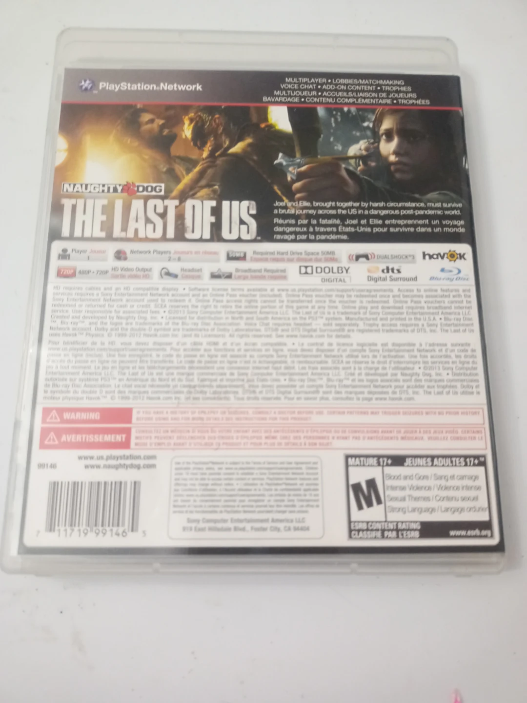 ⚽Play Station 3 - The Last Of Us - No Scratches! - photo 2
