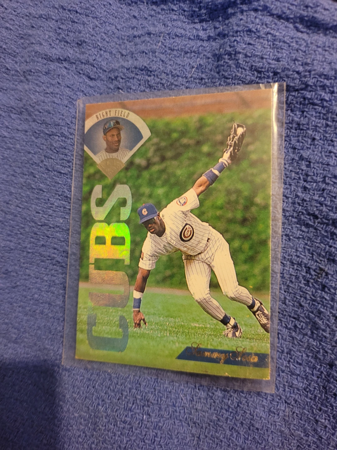 1995 Leaf Sammy Sosa Chicago Cubs Baseball Card - photo 3