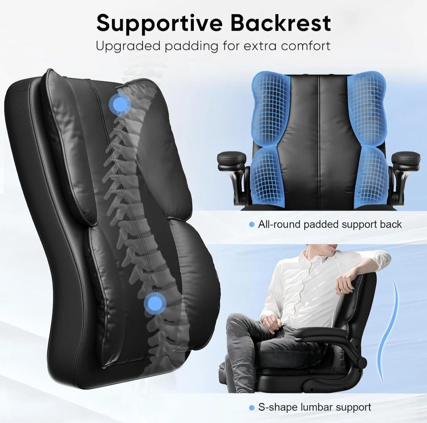 Assembled Brand New : Black Ergonomic Office Chair - photo 3