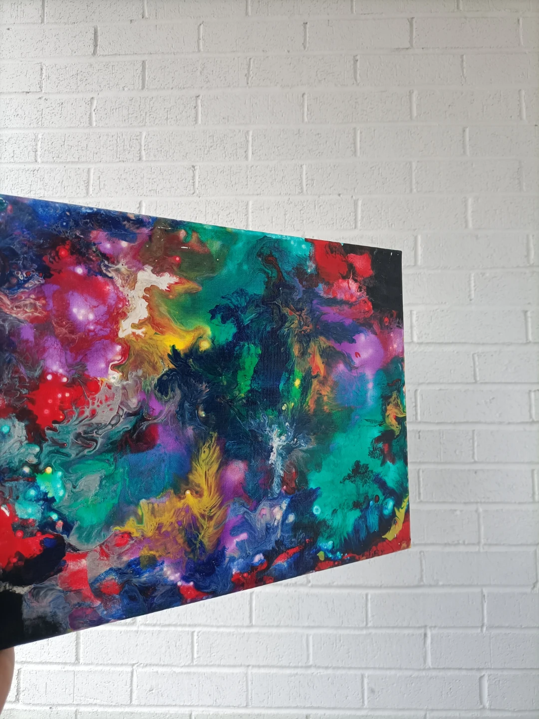 Abstract Acrylic Pour Painting - photo 3