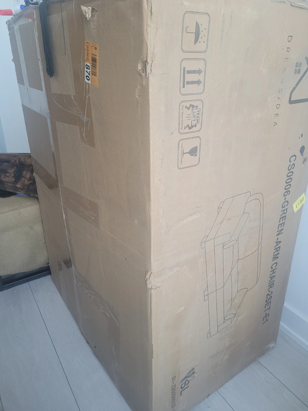Comfortable Green Couch- In Original Packaging from Wayfair