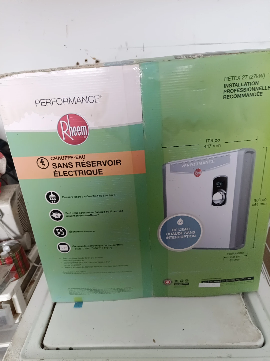 Rheem Electric Tankless Water Heater - photo 2