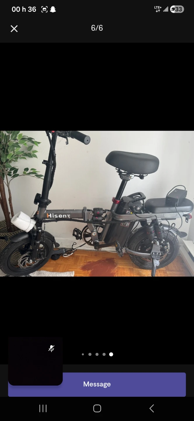 Vélo électrique pliant Hisent🌱
