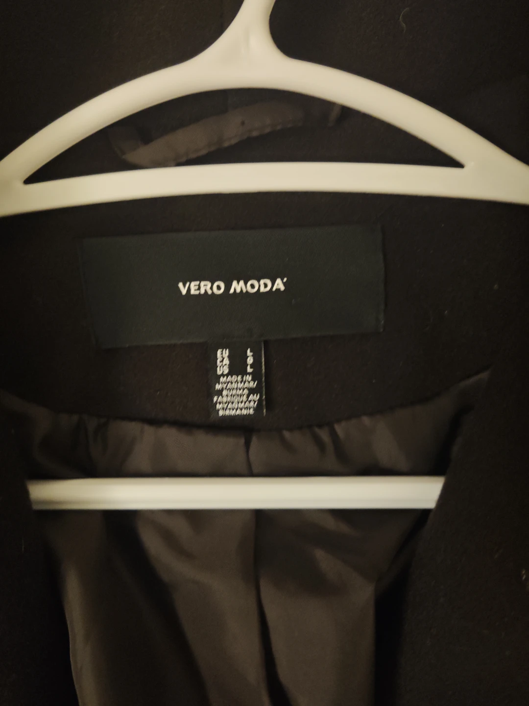 Vero Moda Long Wool Coat - Size L - photo 2