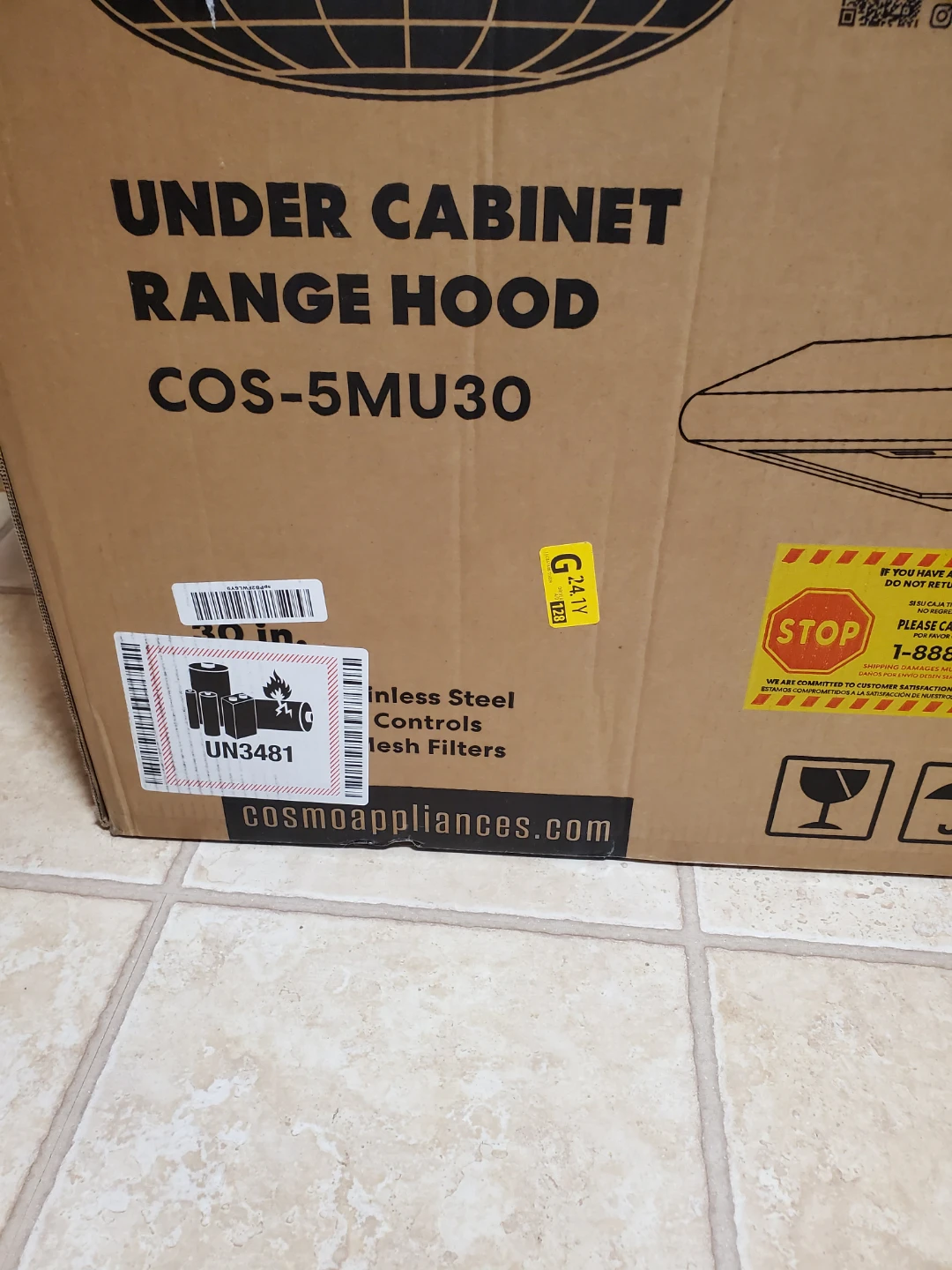 COSMO COS-5MU30 30 in. Under Cabinet Range Hood - photo 4