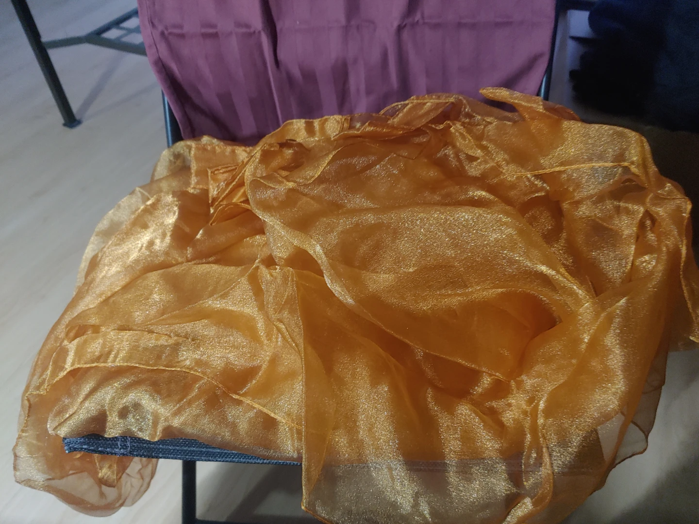 Sheer Purple & Gold curtains - photo 3