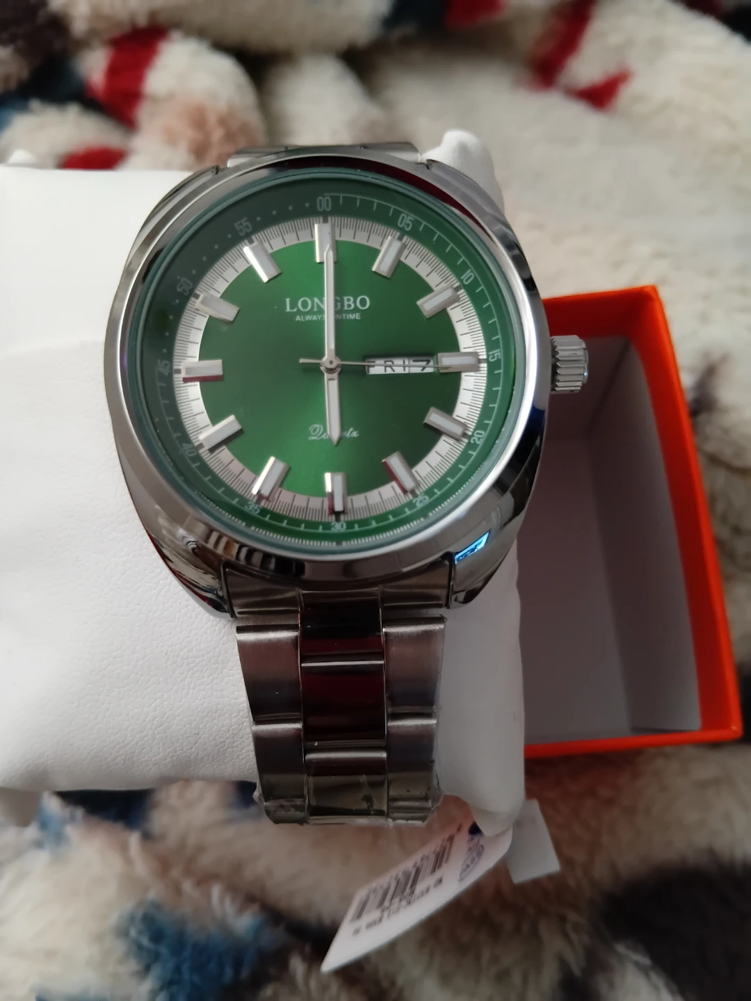 LONG BO Green Dial Watch
