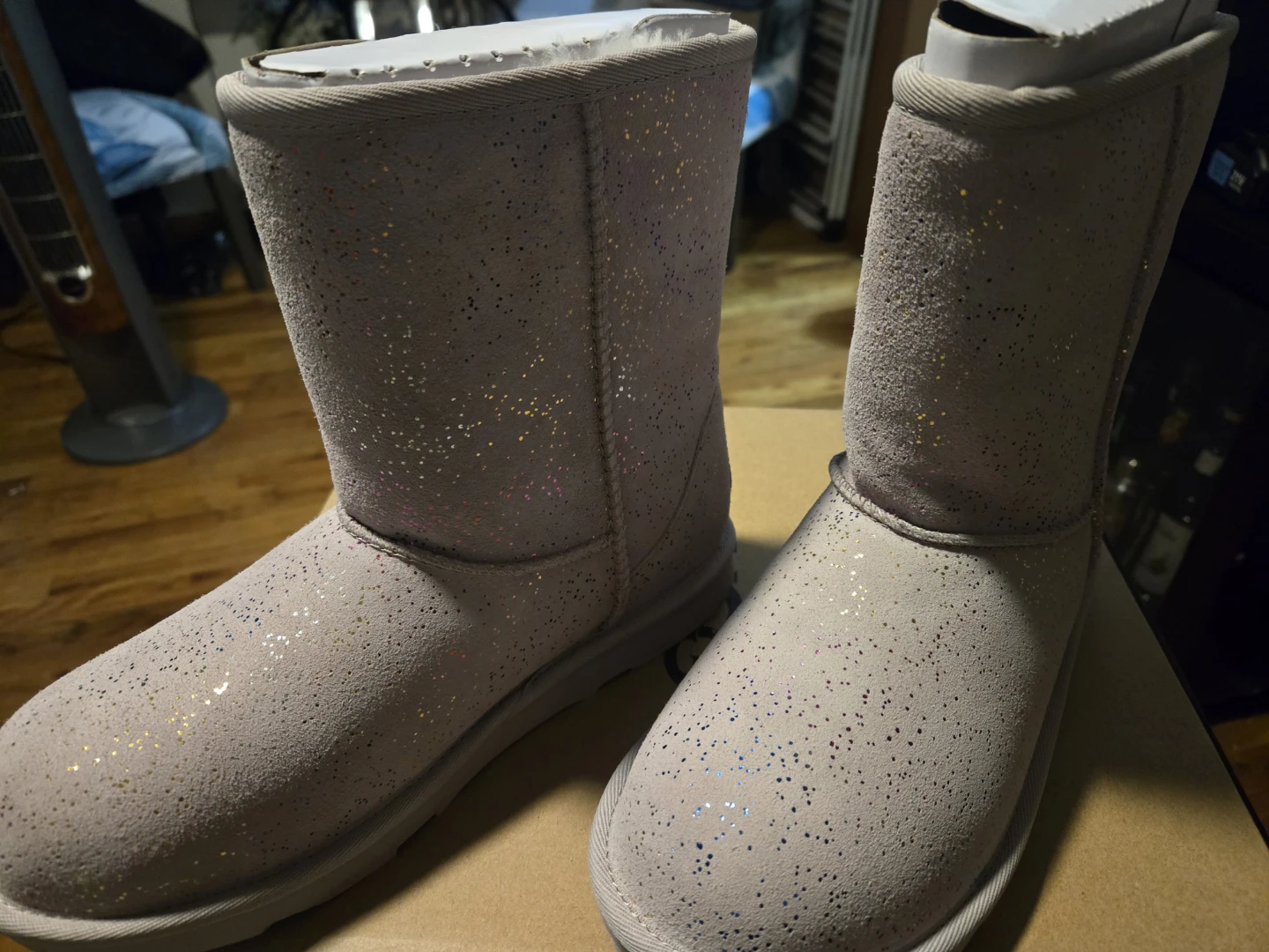 Ugg Kids' Classic II Shimmer Sky Boots - Size 5