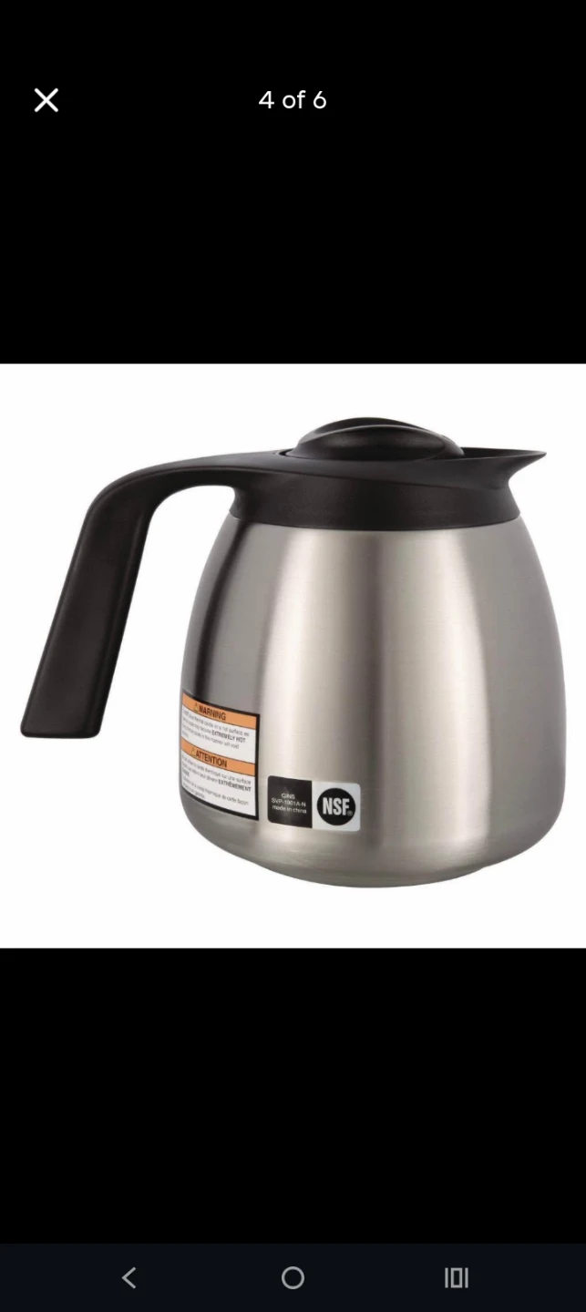 Bunn Stainless Steel Coffee Carafe