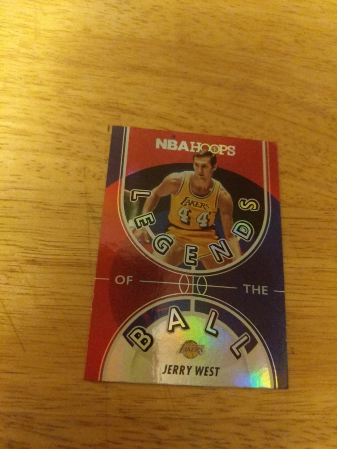 NBA Hoops Legends of the Ball Jerry West Basketball Card