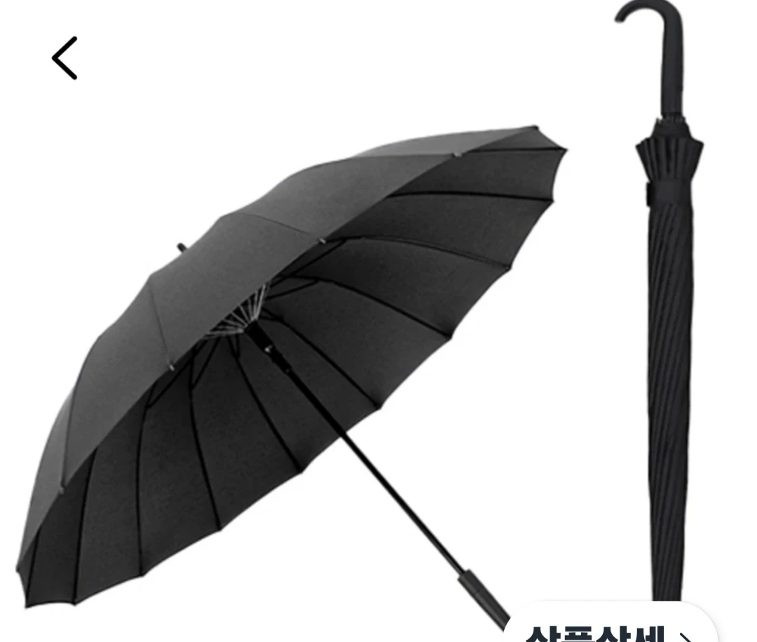 Large Black Umbrella 113cm
