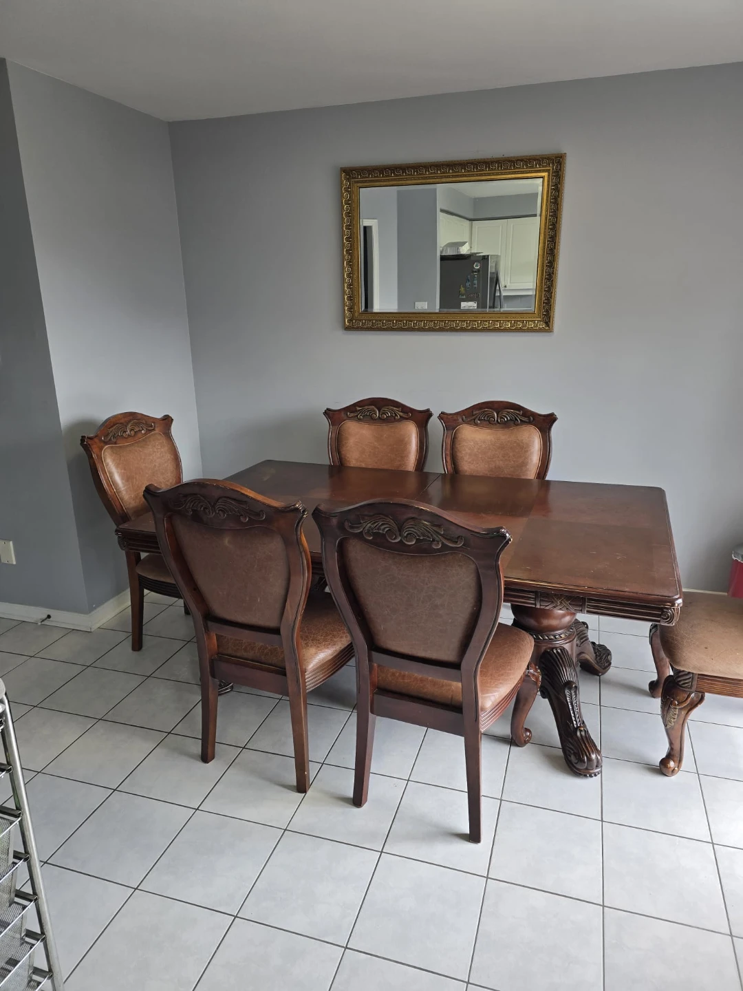 6-Piece Dining Set - Wooden Table & Chairs