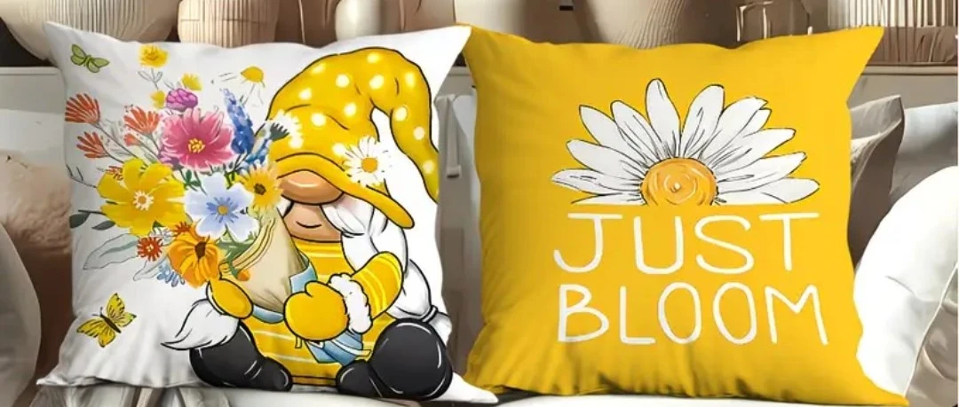 Set of 4Spring Themed Throw Pillow Covers - photo 2