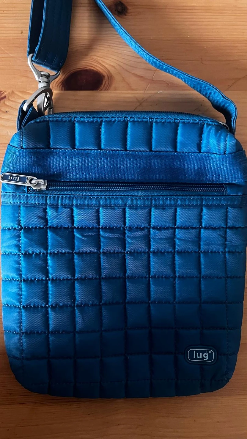 Lug Brand Teal Quilted Crossbody Bag