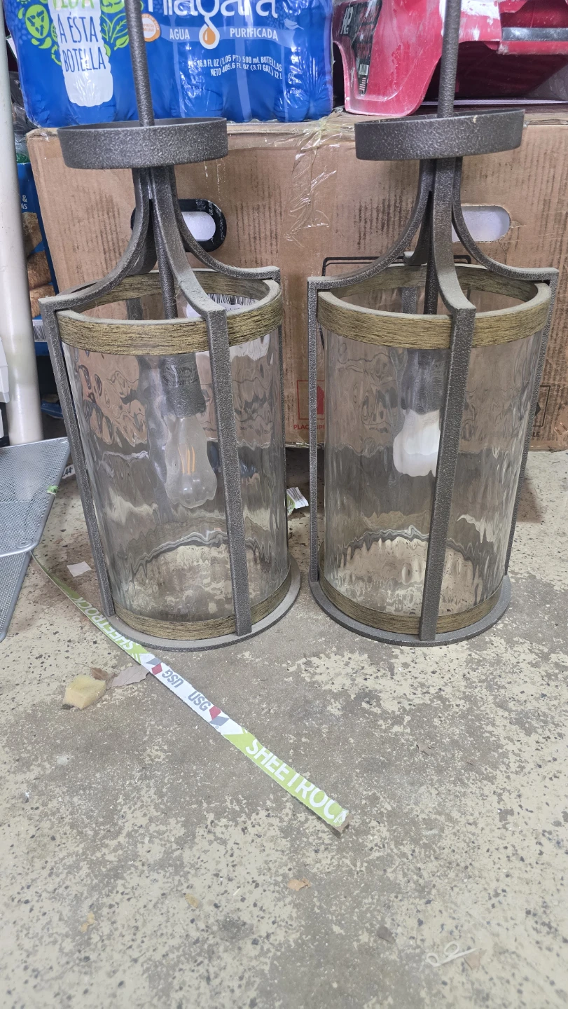 Farmhouse Chandelier and Island pendent lights, matching set - photo 5