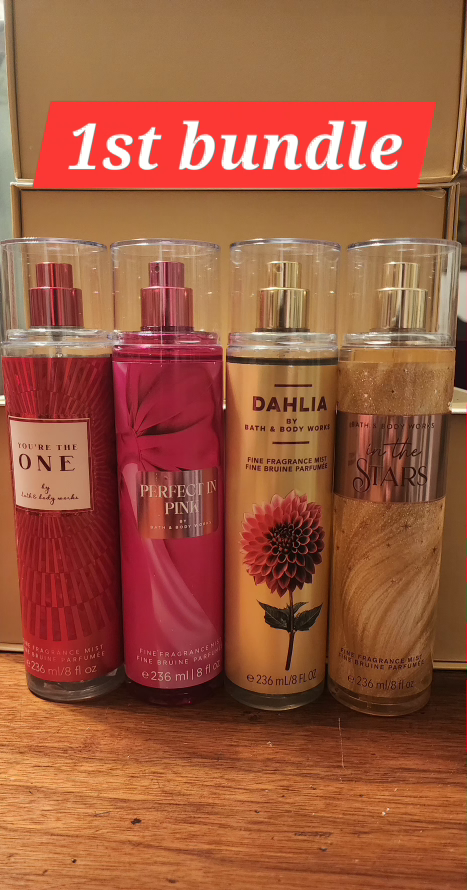 B&B Bundle for 4 Women's Body Mist