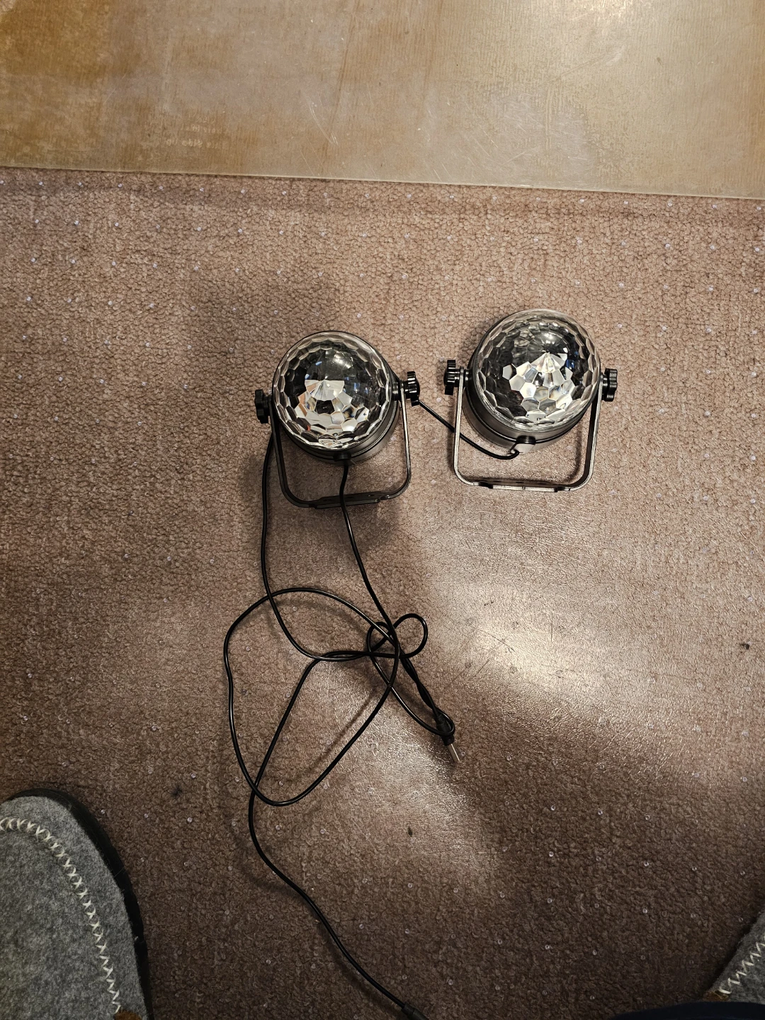 Pair of Mini Disco Ball Lights