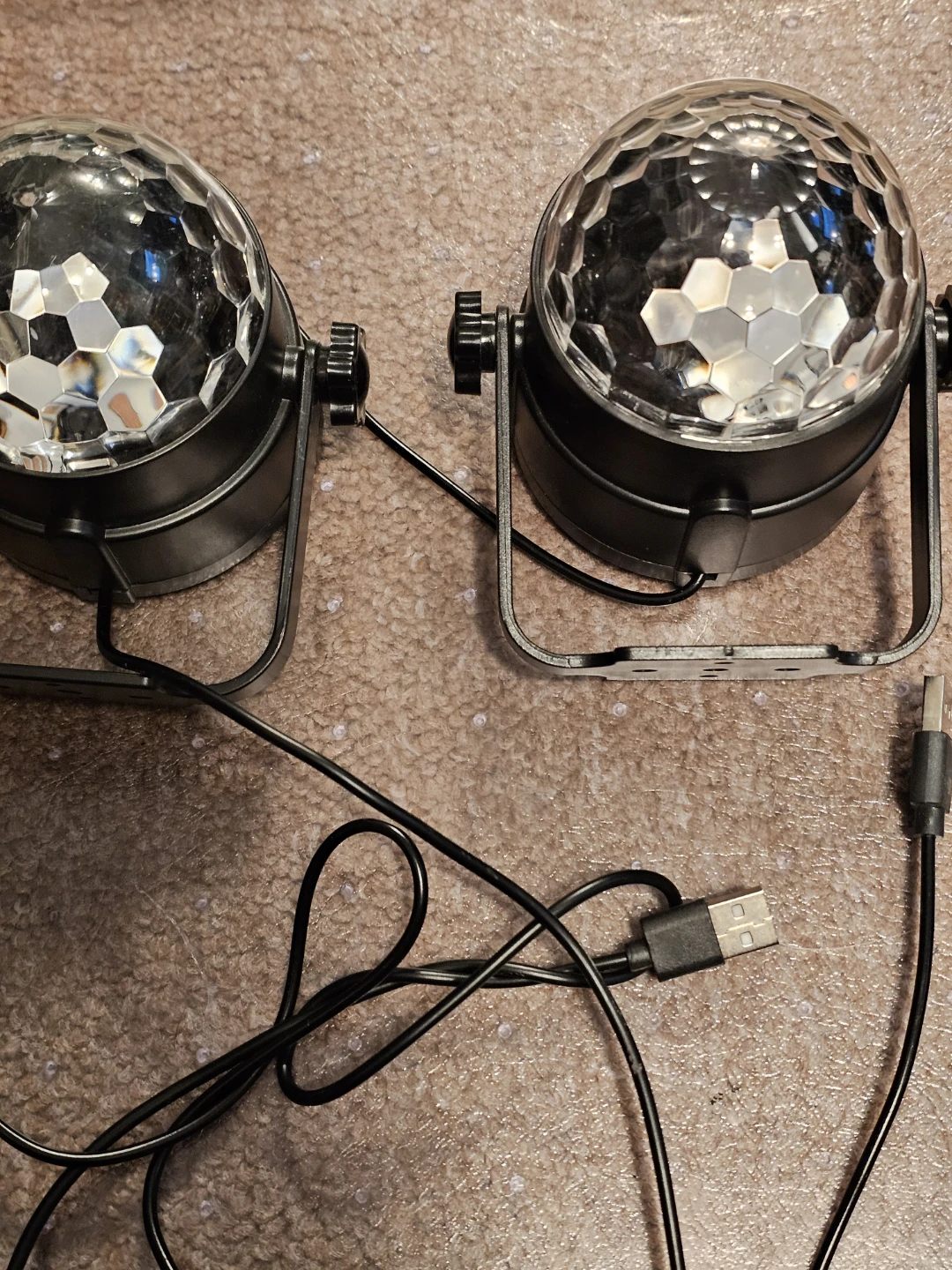 Pair of Mini Disco Ball Lights - photo 3