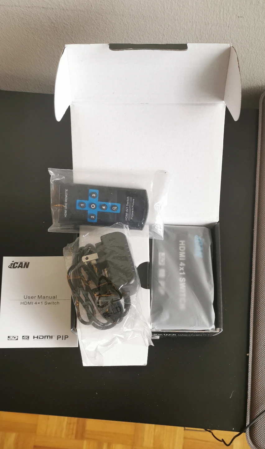 iCAN HDMI 4x1 Switch, 4K@30Hz