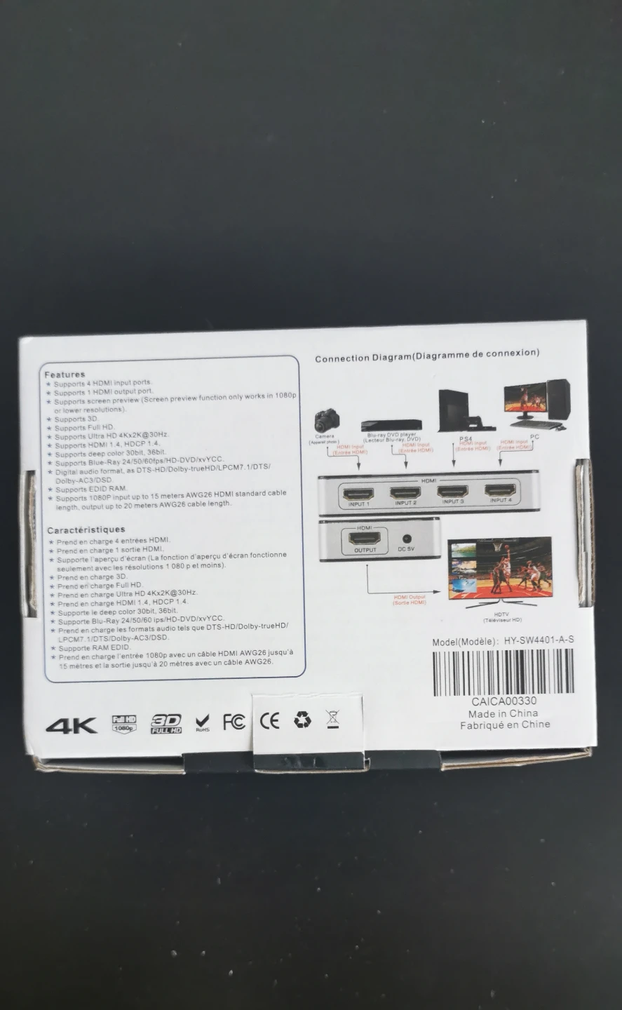 iCAN HDMI 4x1 Switch, 4K@30Hz - photo 3