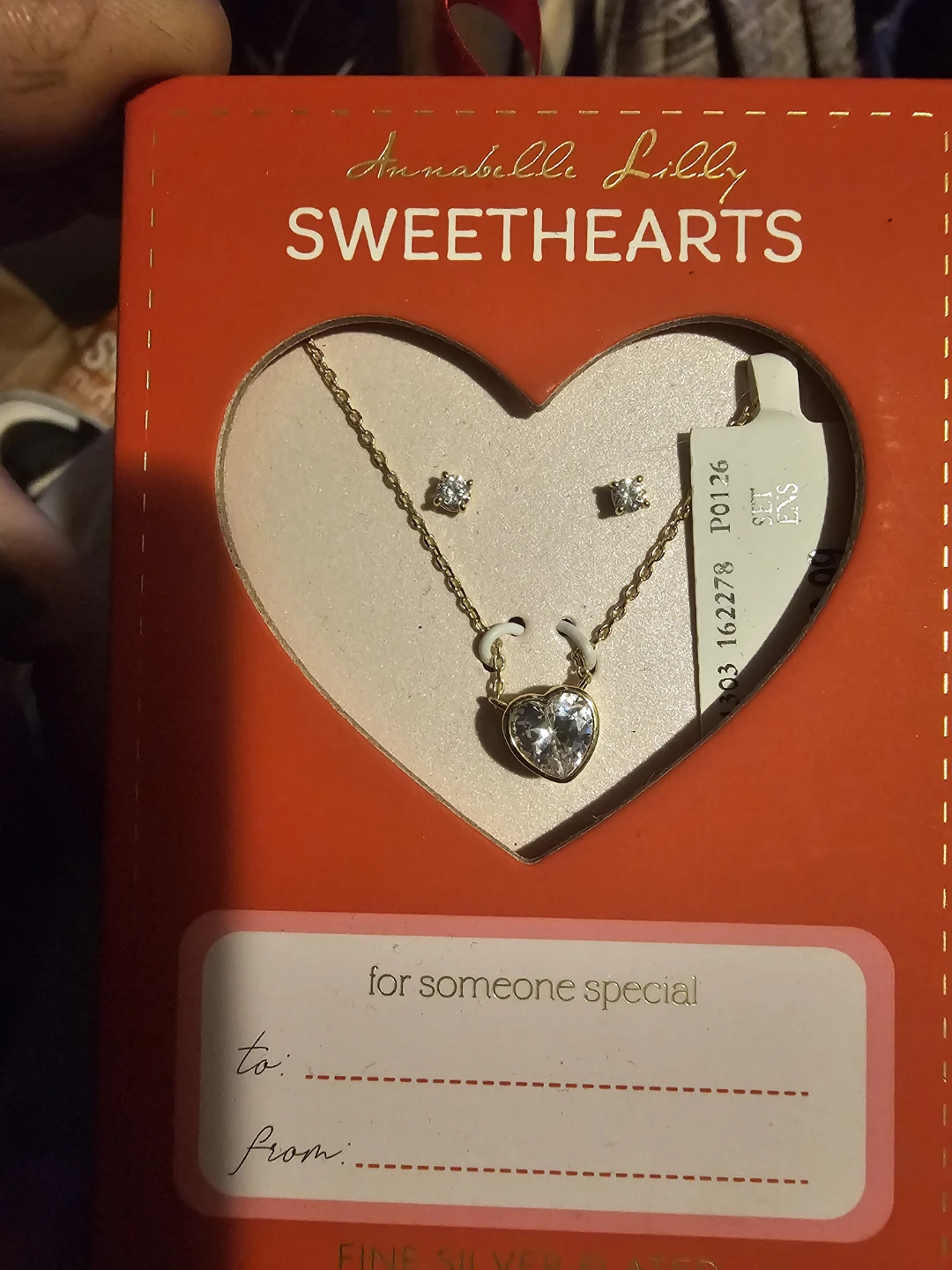 Annabelle Liddy Sweethearts Necklace and Earrings Set