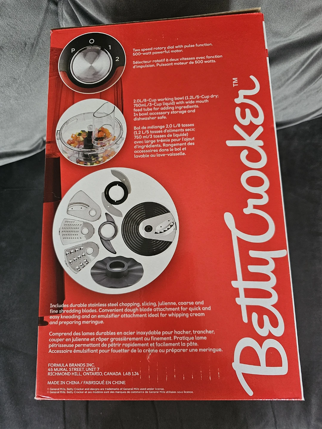 Betty Crocker 8-Cup/2.0 L Food Processor, 500 Watts - photo 4