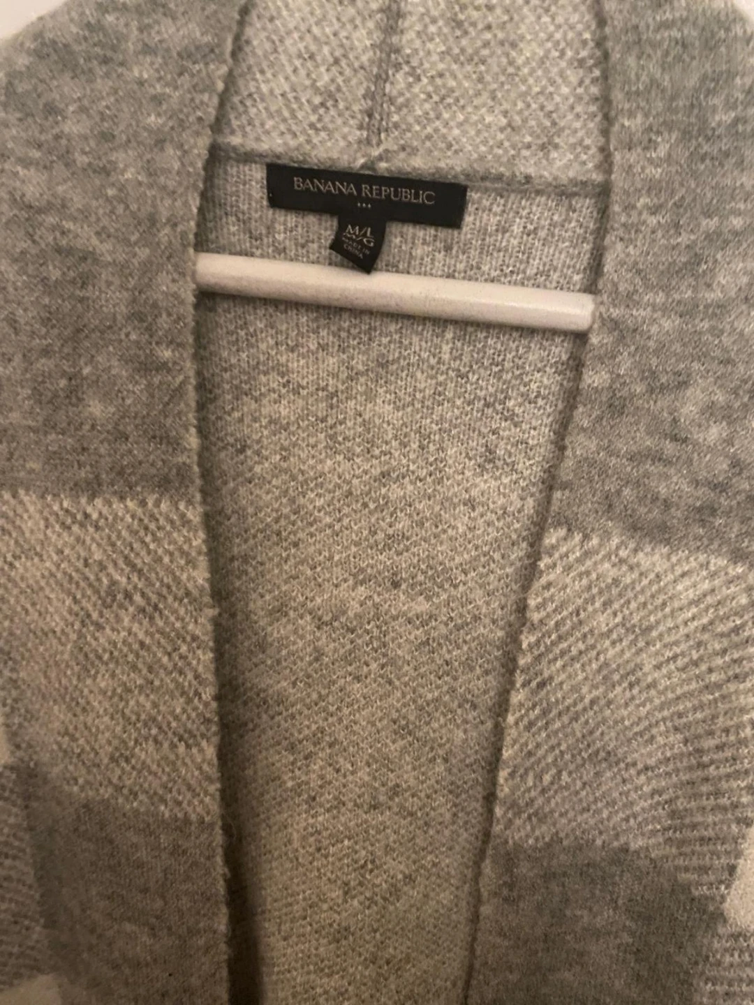 Banana Republic Plaid Open Front Cardigan - photo 3