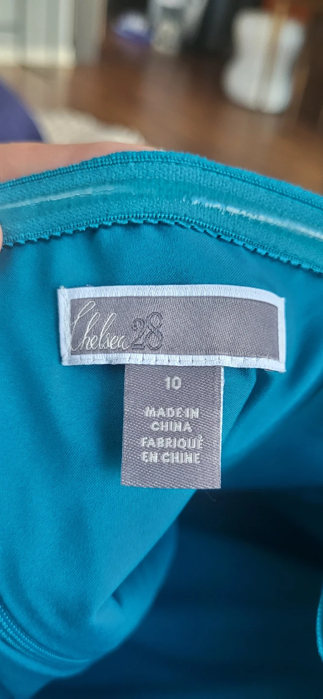 Chelsea 28 Teal Strapless Dress Size 10 - photo 2