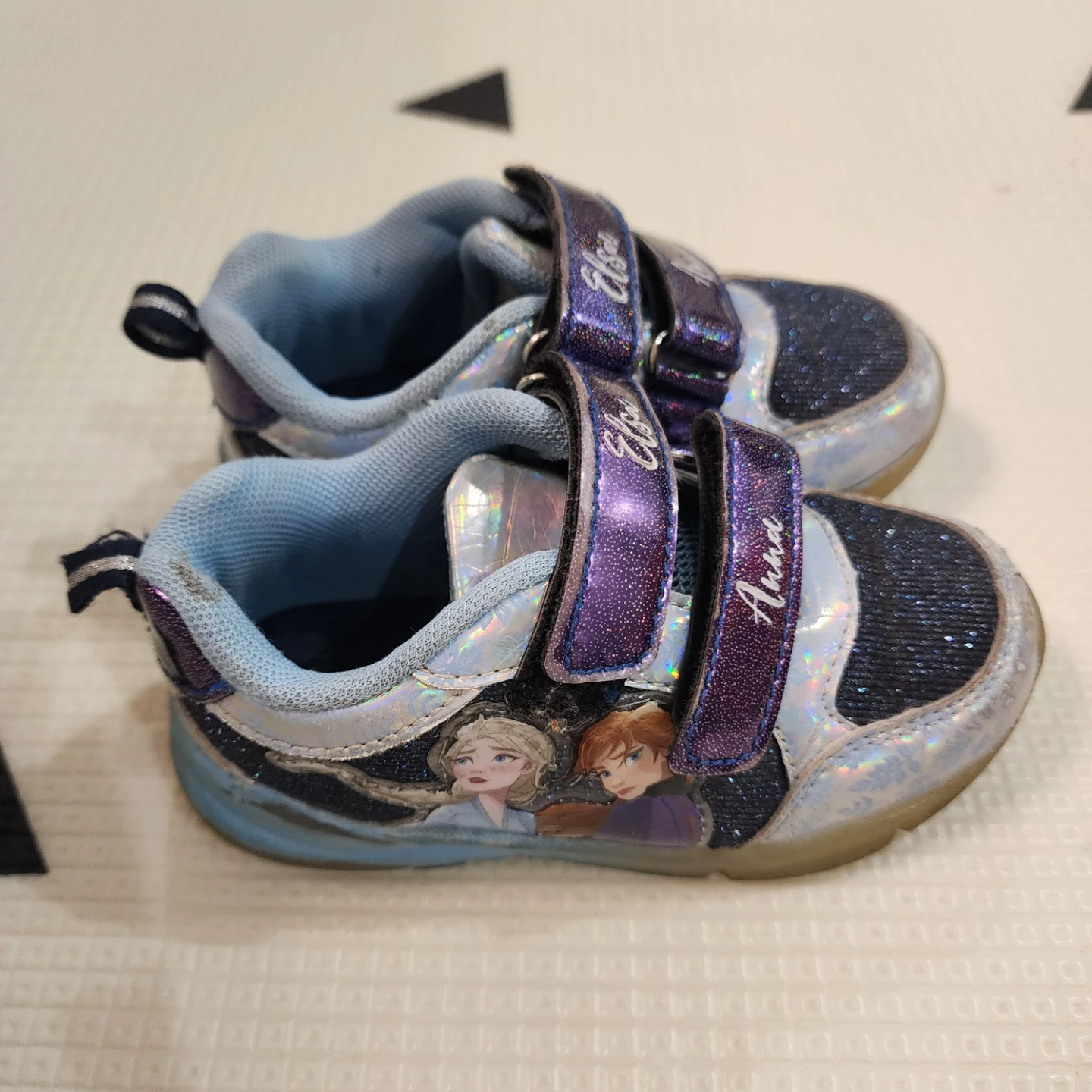 Toddler Frozen Anna & Elsa Light-Up Shoes - Size 8