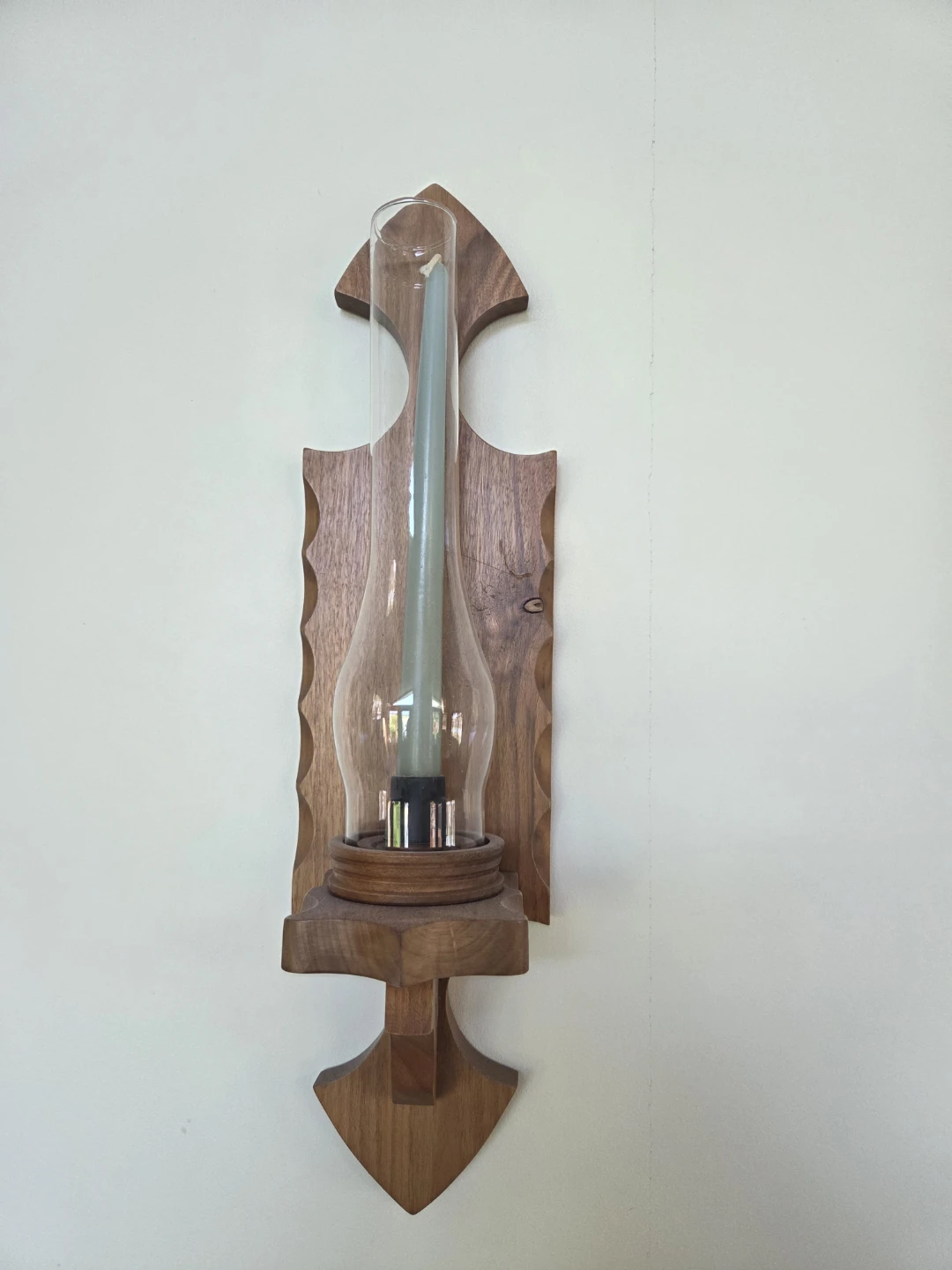 Vintage Wooden Wall Clock with Pendulum - photo 4