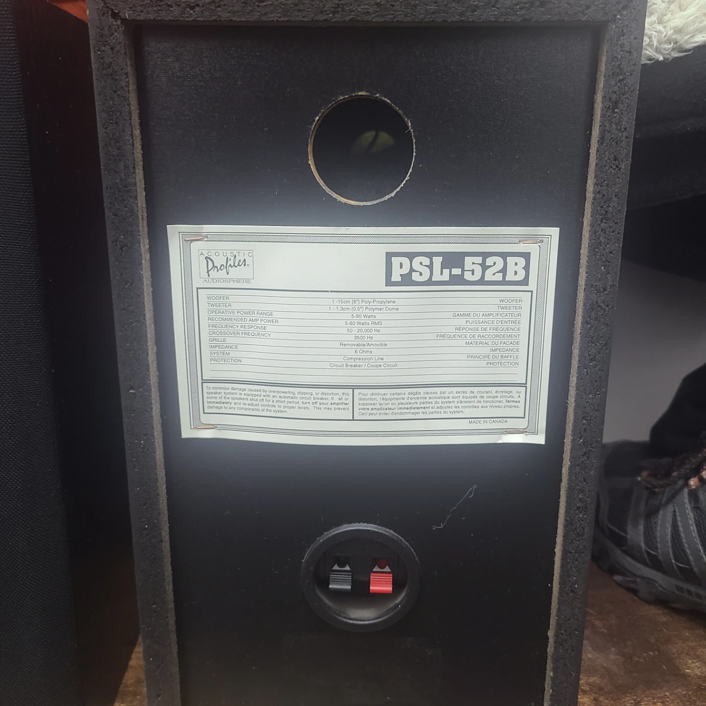Acoustic Profiles PSL-52B Bookshelf Speakers - photo 3