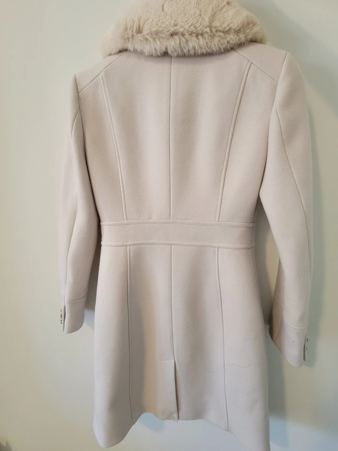 Ever New Cream Coat with Fur Collar - photo 2