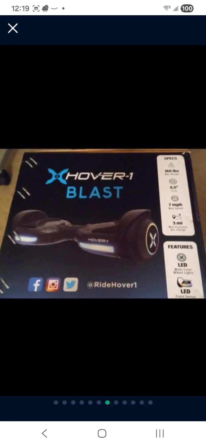 Hover-1 Blast Hoverboard with LED Lights 🌱